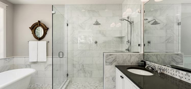 bathroom shower door installation in San Fernando