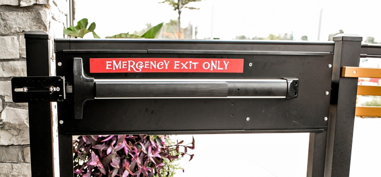 emergency push bar installation in San Fernando